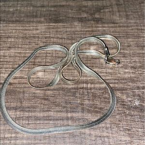 White gold and silver chain